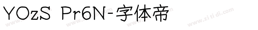YOzS Pr6N字体转换
